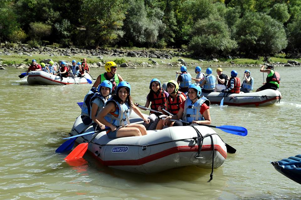 A hot time for the rafting tours on Mountain Rivers of Georgia