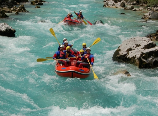 A hot time for the rafting tours on Mountain Rivers of Georgia